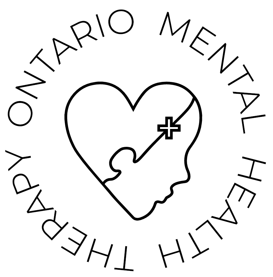 Ontario Mental Health Therapy Round Black Logo